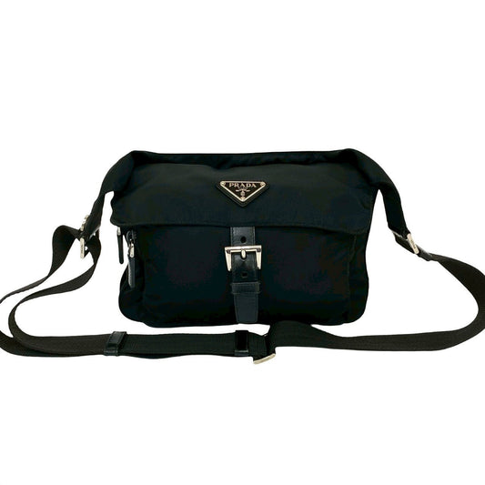 PRADA Shoulder Bag Nylon black