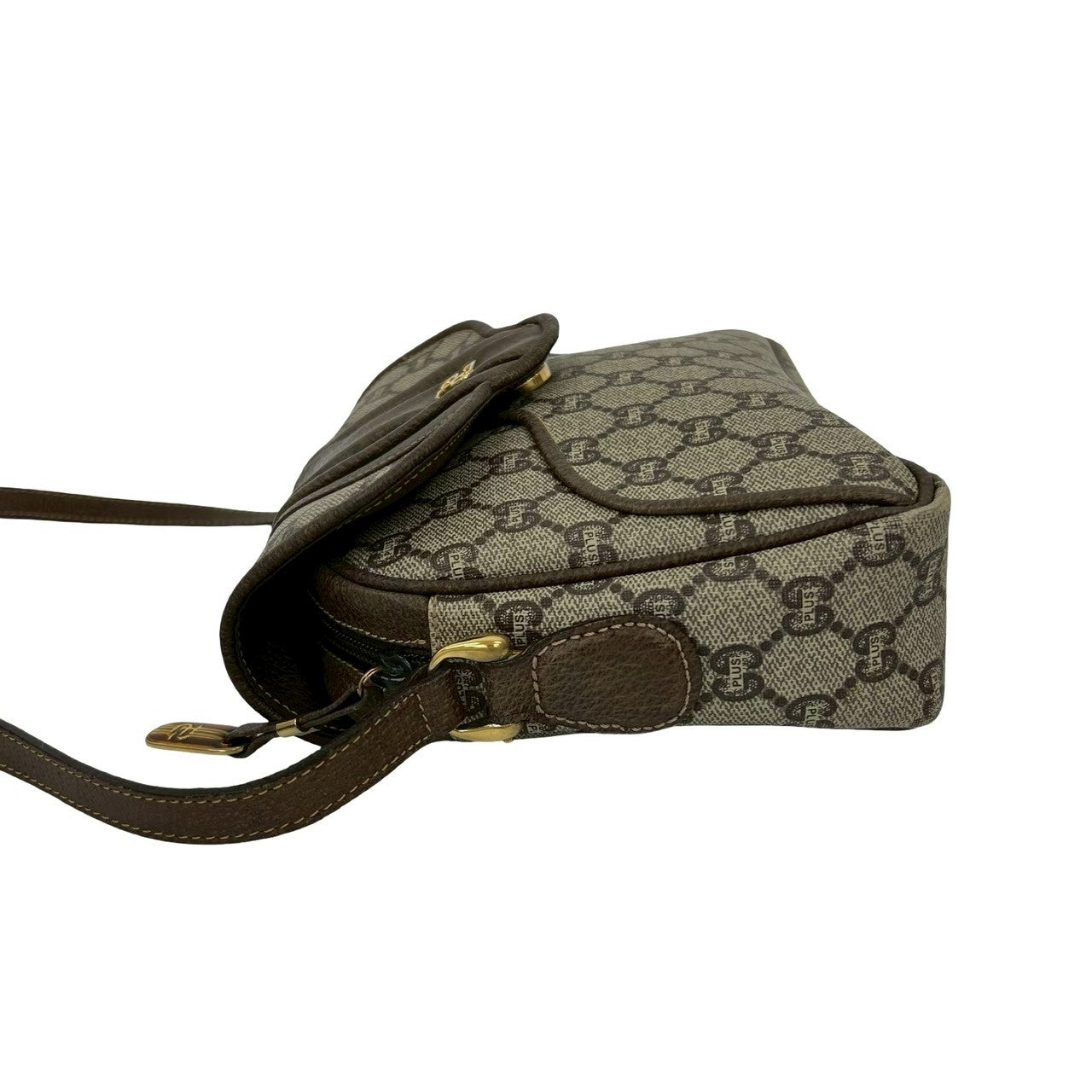 GUCCI Shoulder Bag leather Brown