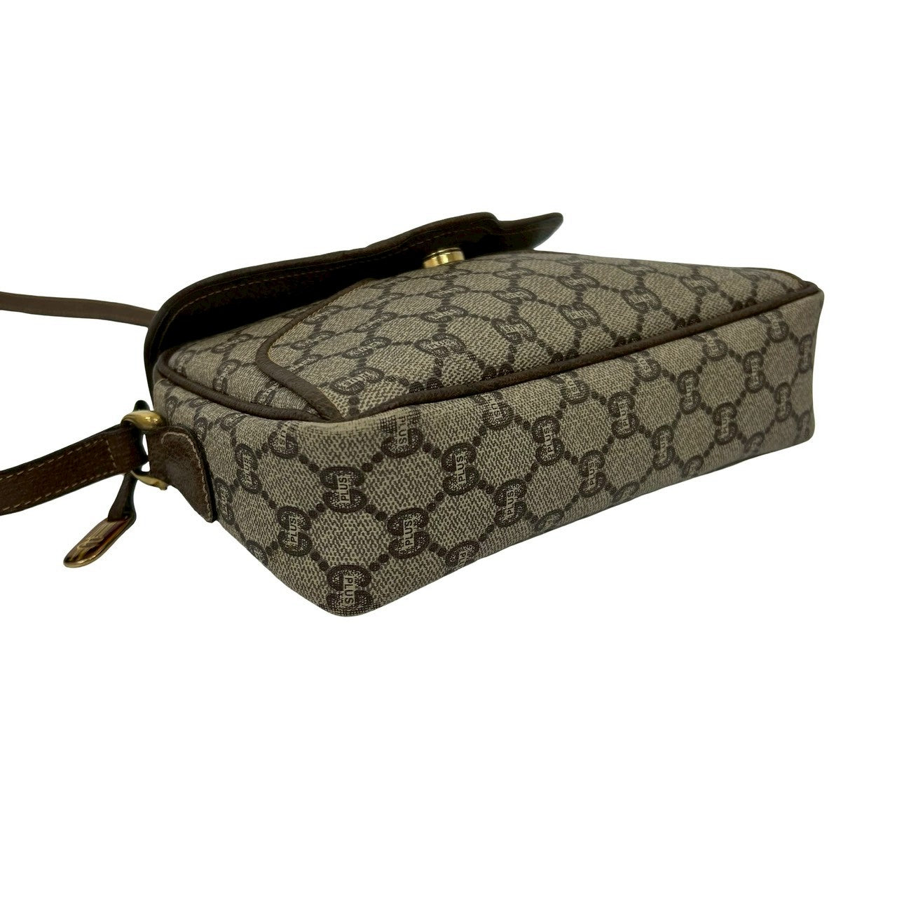 GUCCI Shoulder Bag leather Brown