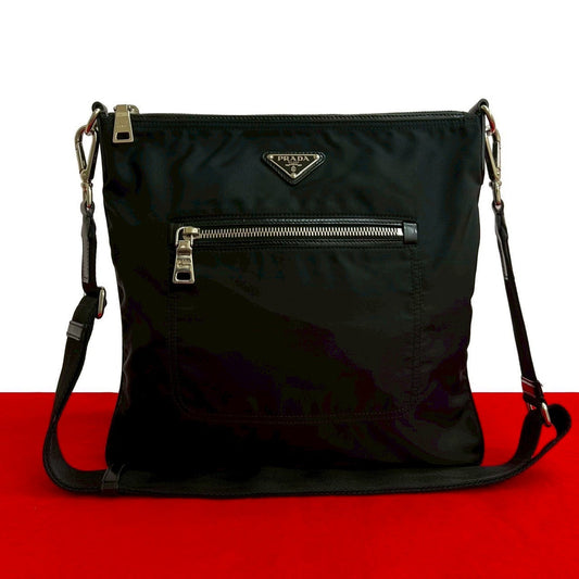 PRADA Shoulder Bag Nylon black