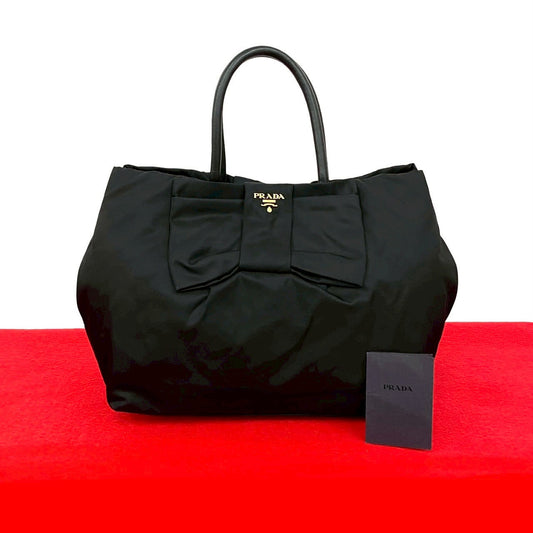 PRADA Handbag Nylon black