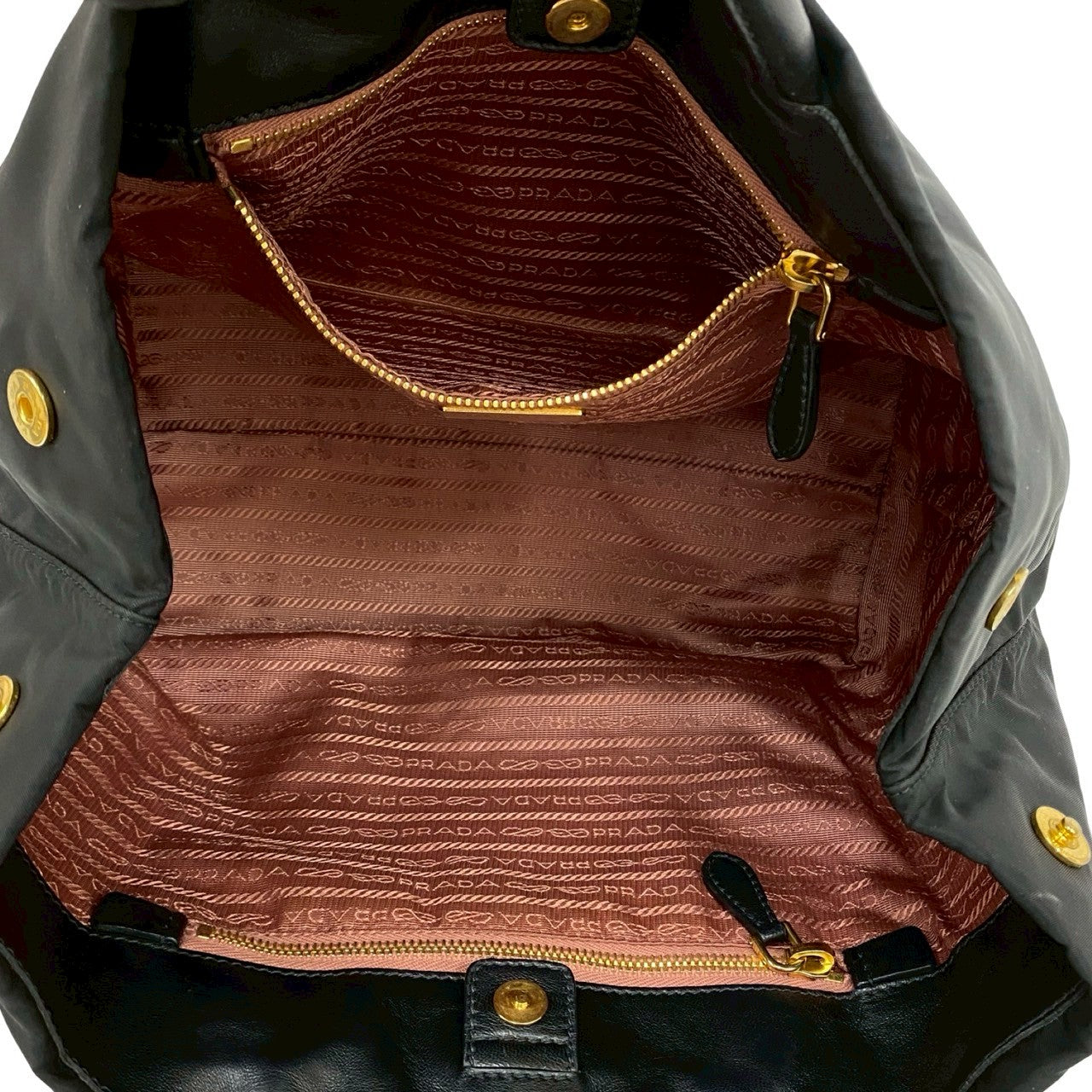 PRADA Handbag Nylon black