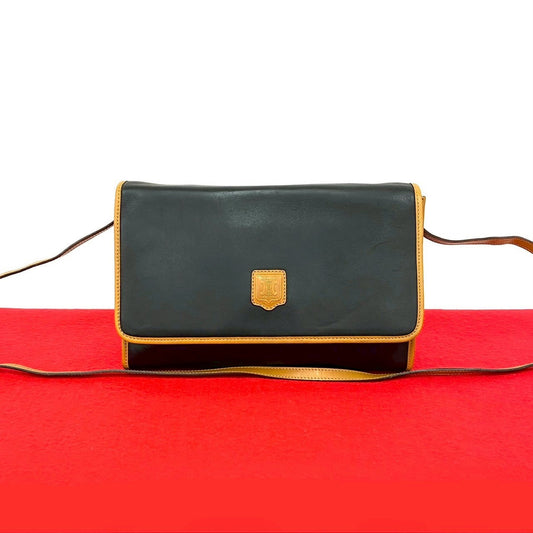 CELINE Shoulder Bag leather black