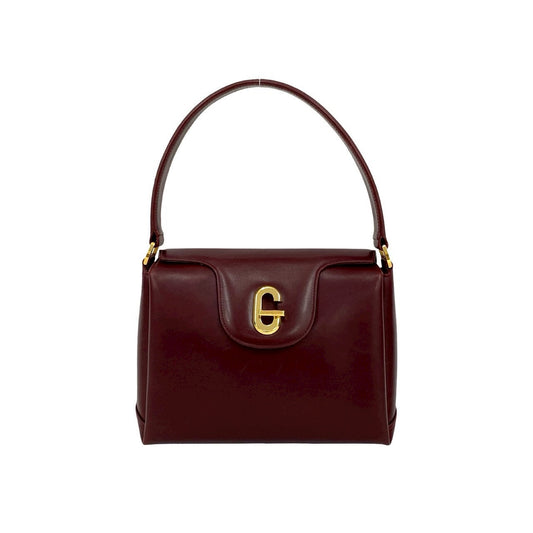 GUCCI Handbag leather wine-red