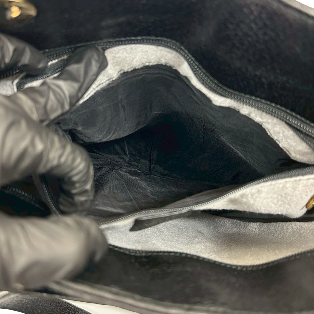 GUCCI Tote Bag leather black