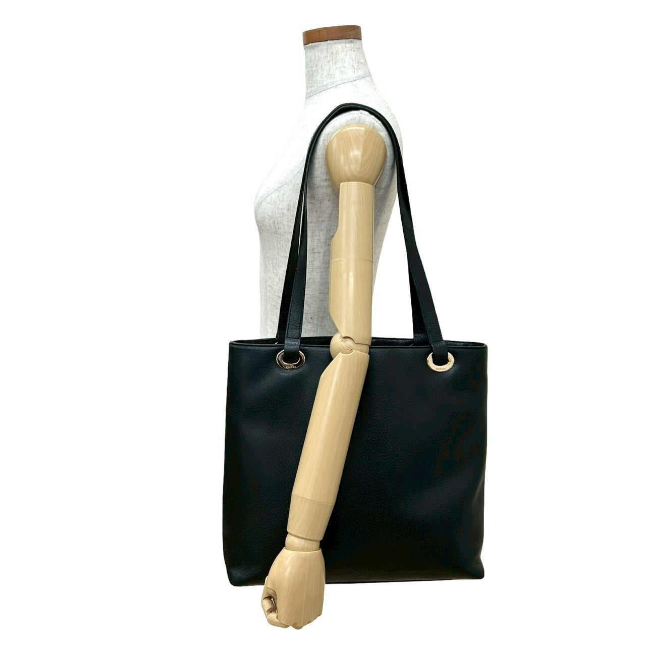GUCCI Tote Bag leather black