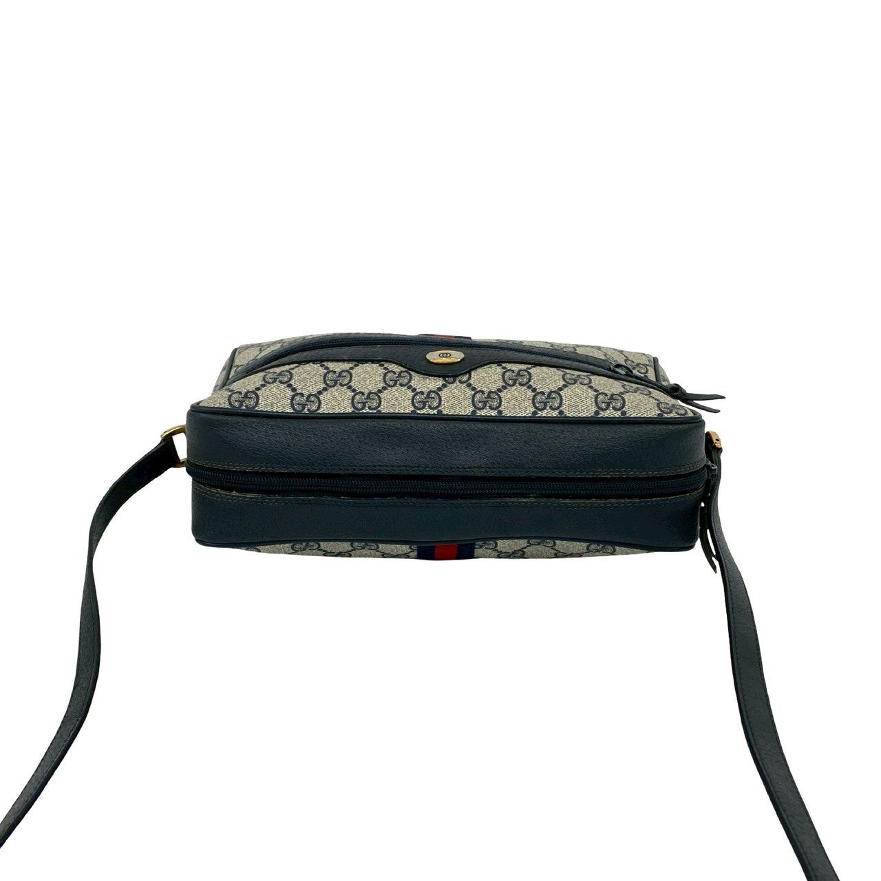GUCCI Shoulder Bag leather Navy