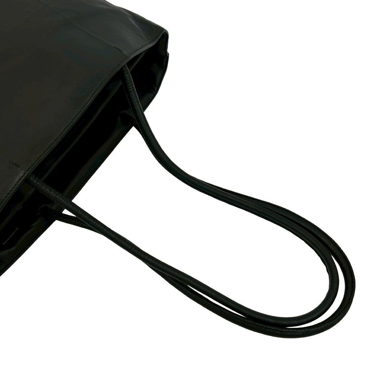 PRADA Tote Bag leather black