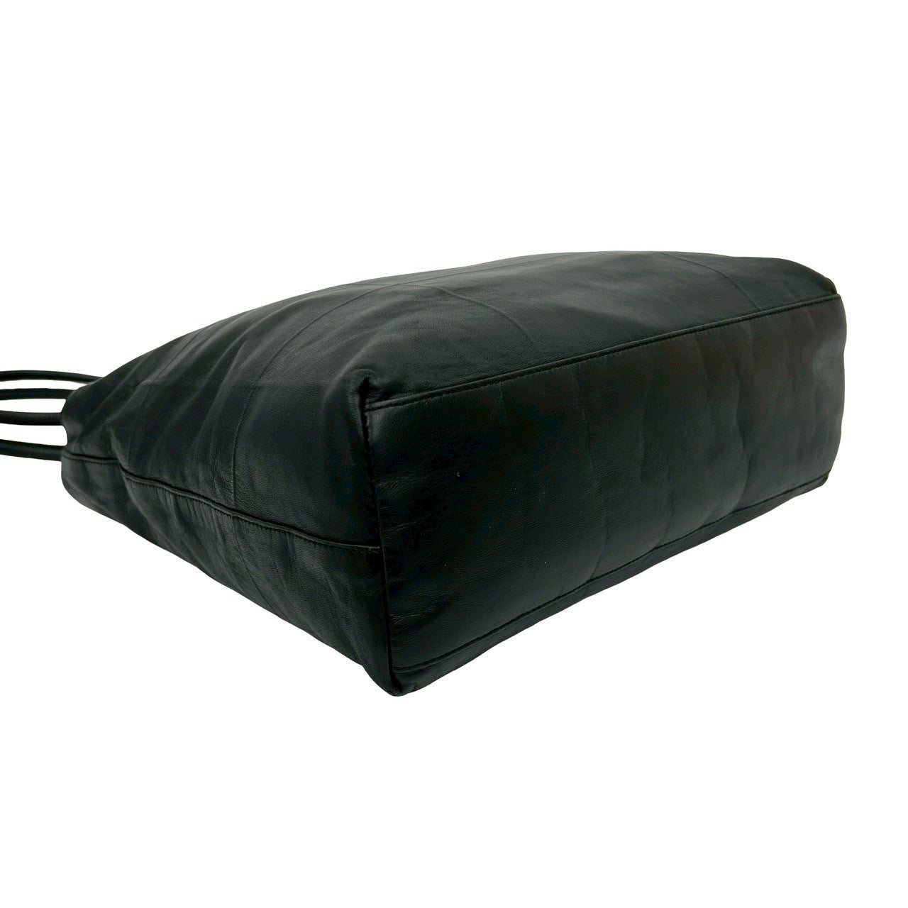 PRADA Tote Bag leather black