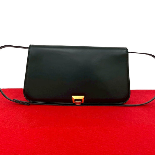 GUCCI Shoulder Bag Calfskin black
