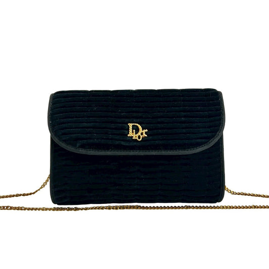 Dior Shoulder Bag Velor black