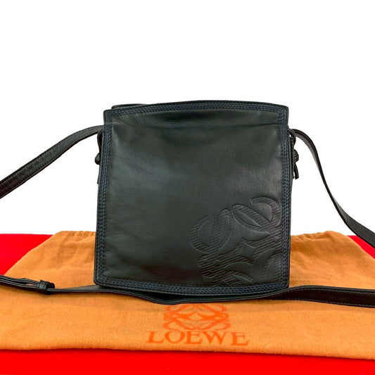 LOEWE Shoulder Bag leather Navy