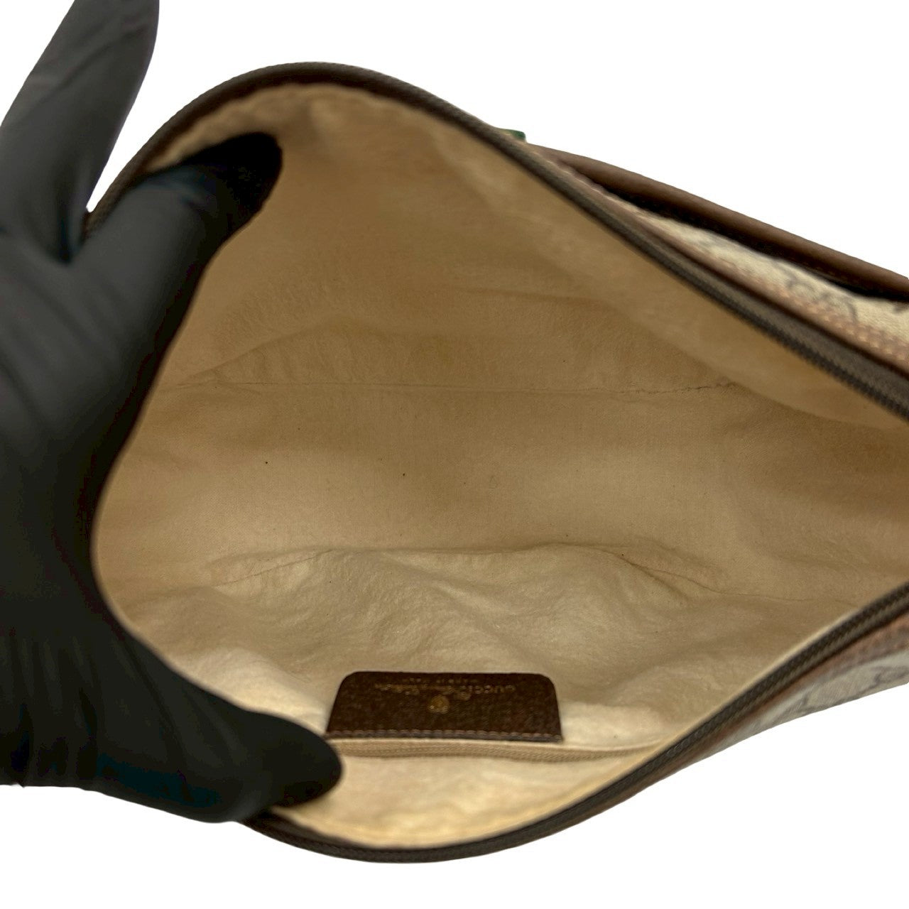 GUCCI Shoulder Bag leather Brown Sherry line