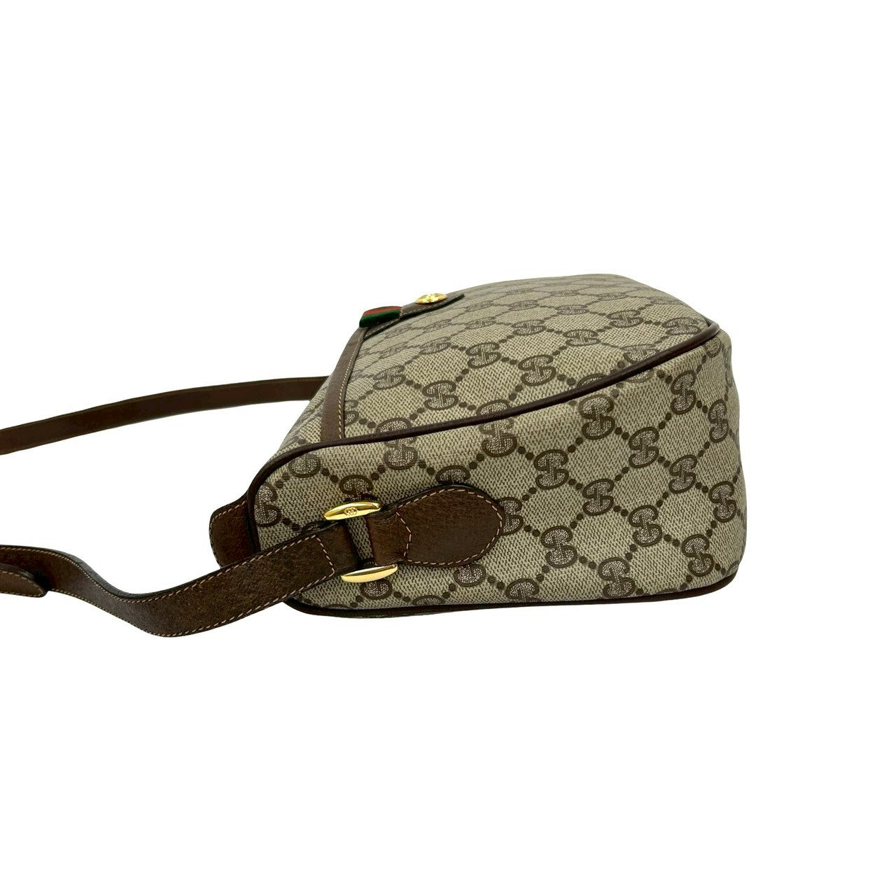GUCCI Shoulder Bag leather Brown Sherry line