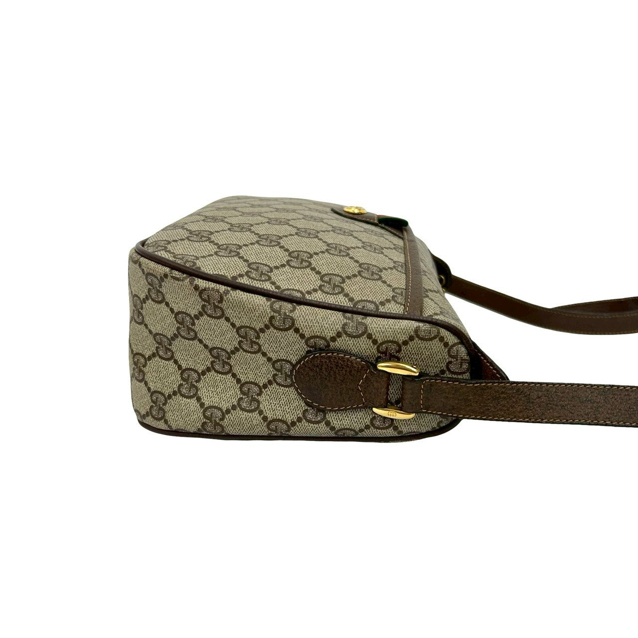 GUCCI Shoulder Bag leather Brown Sherry line