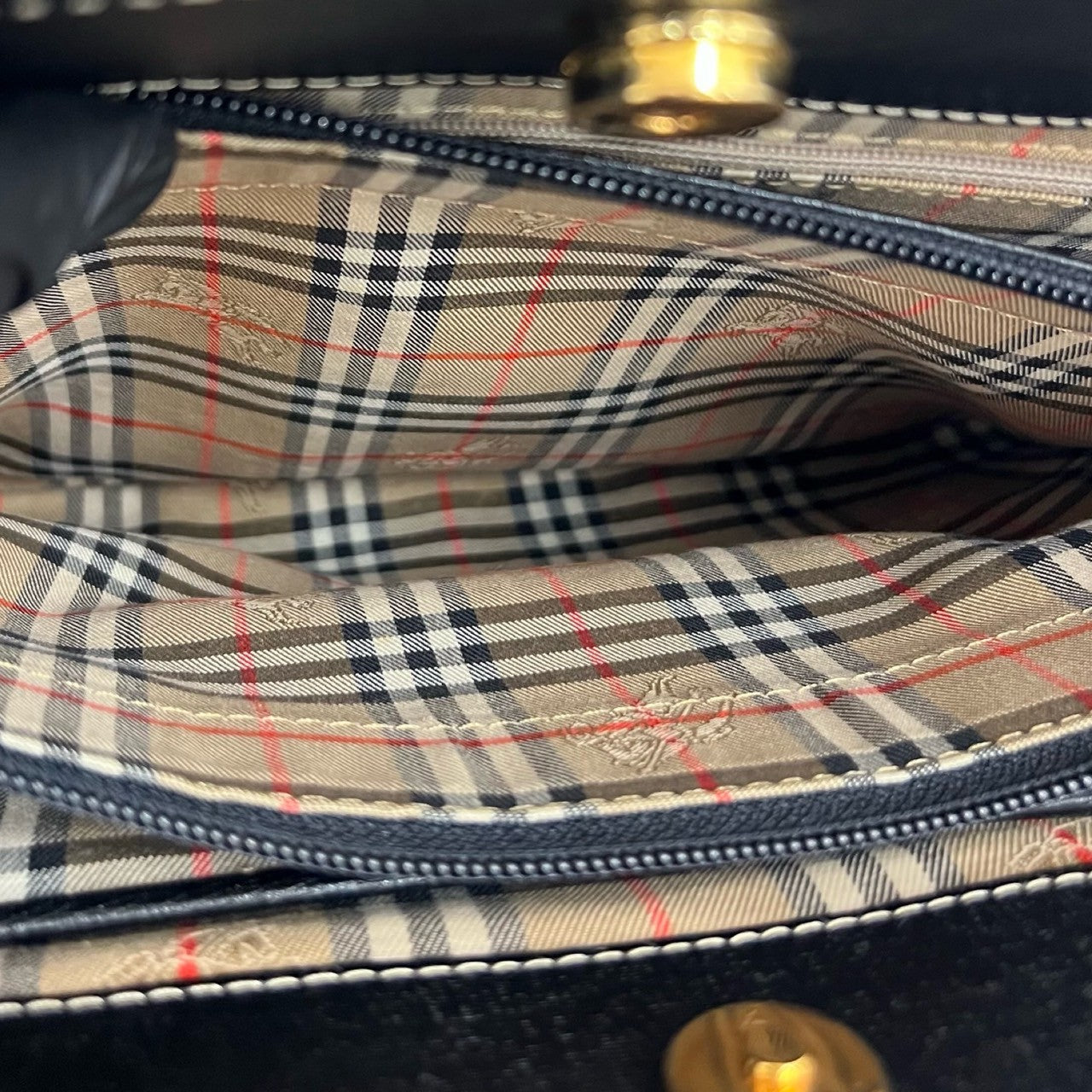 BURBERRY Handbag leather black