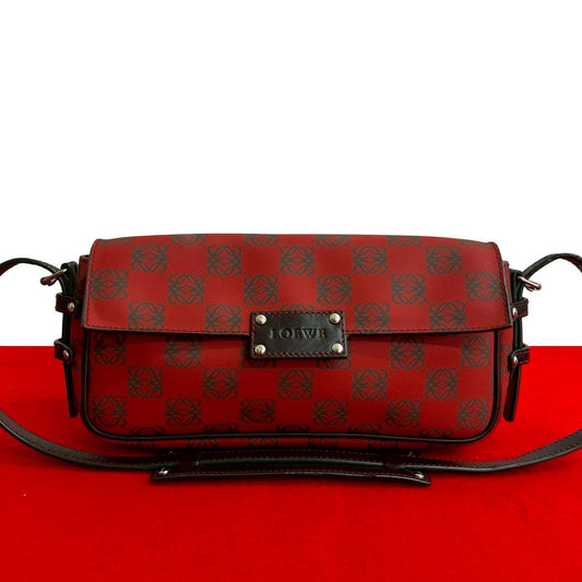 LOEWE Shoulder Bag leather Red