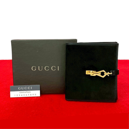 GUCCI Bifold Wallet Suede black