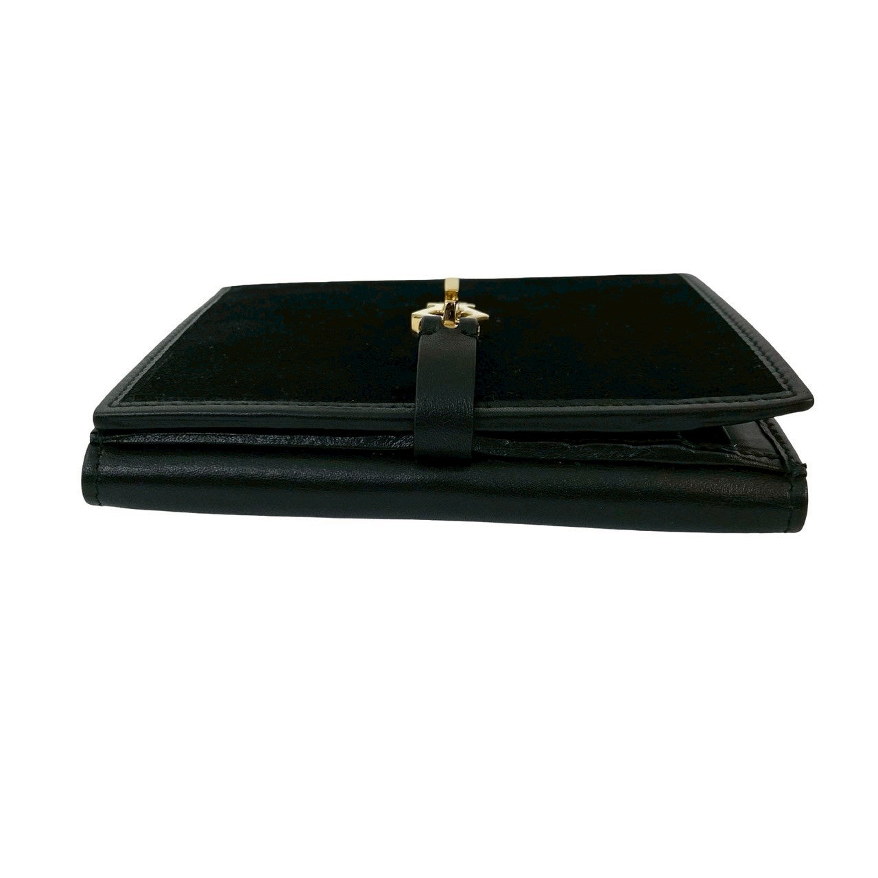 GUCCI Bifold Wallet Suede black