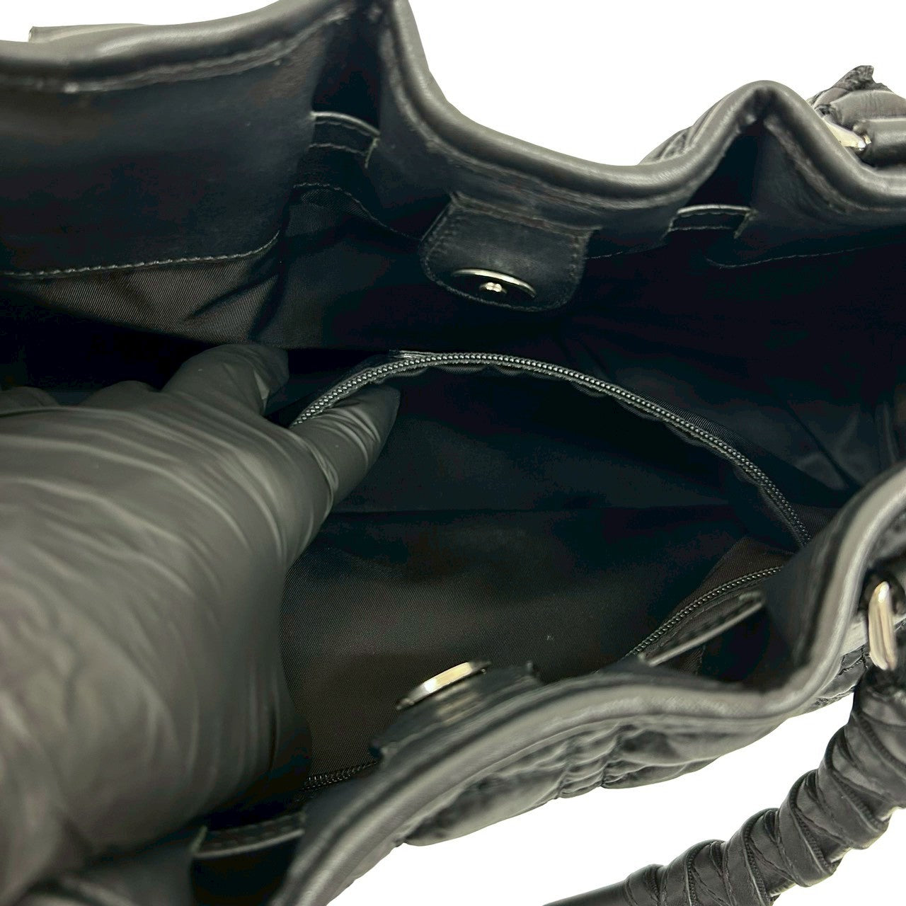 Dior Handbag leather black Lovely