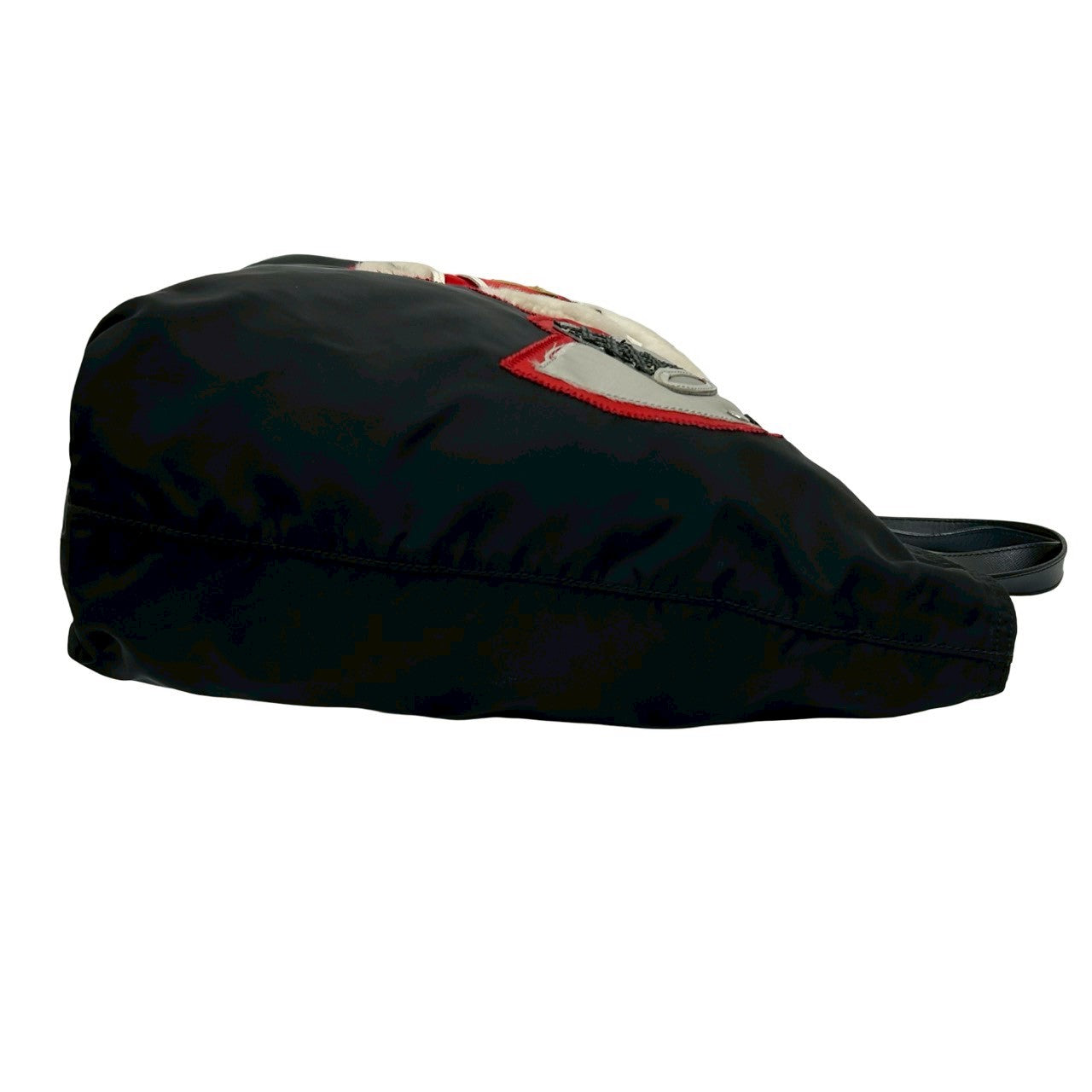 PRADA Shoulder Bag Nylon black Basketball Teddy Bear