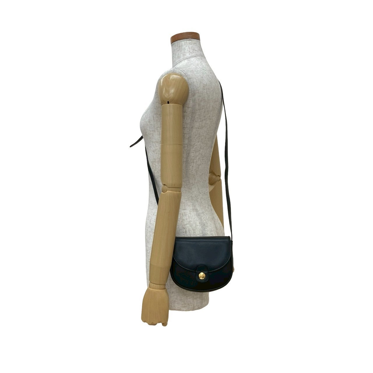 CELINE Shoulder Bag leather black