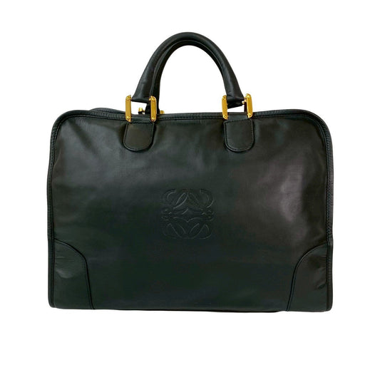 LOEWE Boston Duffel bag leather black Amazona 40