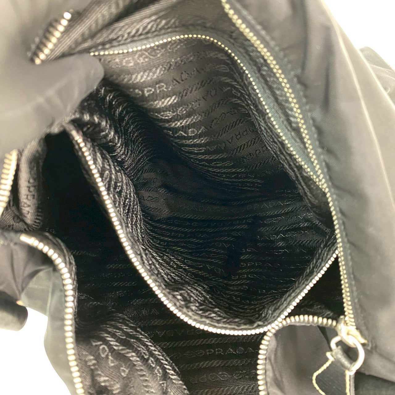 PRADA Shoulder Bag leather black