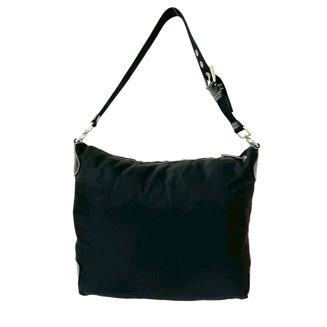 PRADA Shoulder Bag leather black