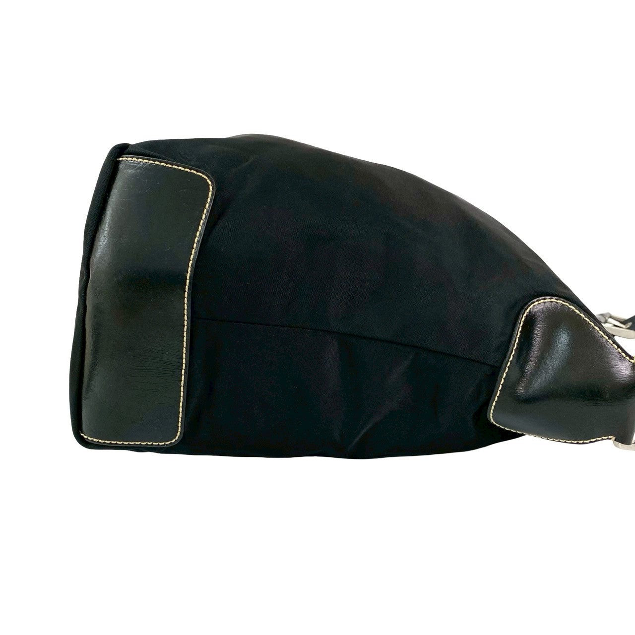 PRADA Shoulder Bag leather black