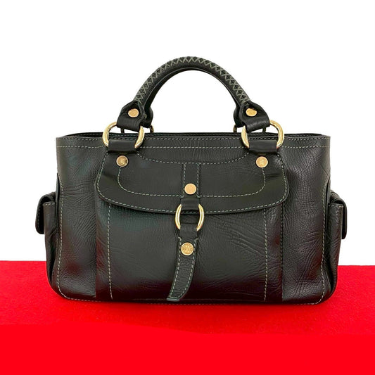 CELINE Handbag leather black Boogie bag