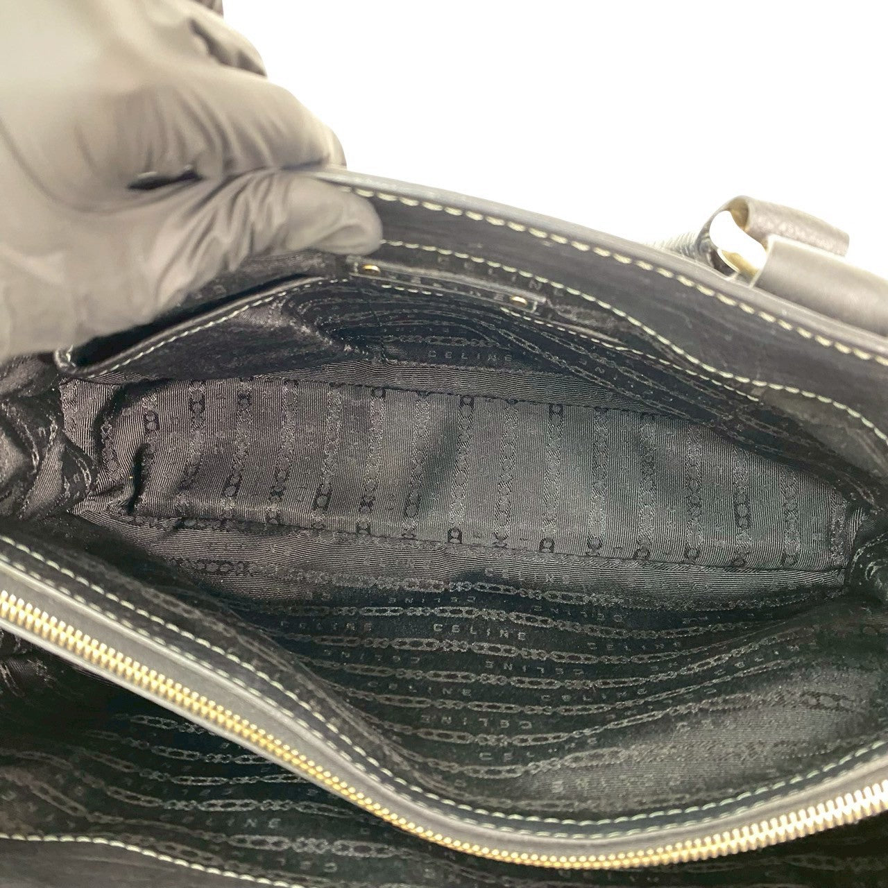 CELINE Handbag leather black Boogie bag