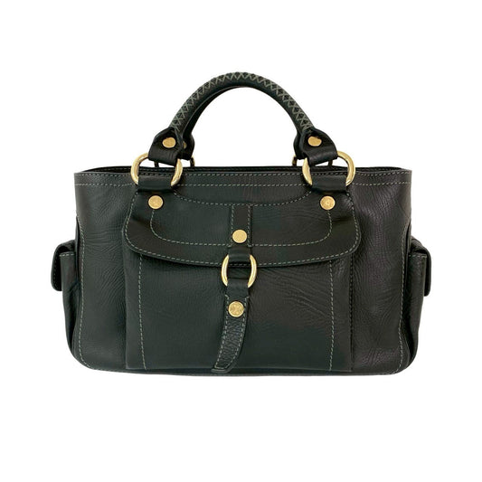CELINE Handbag leather black Boogie bag