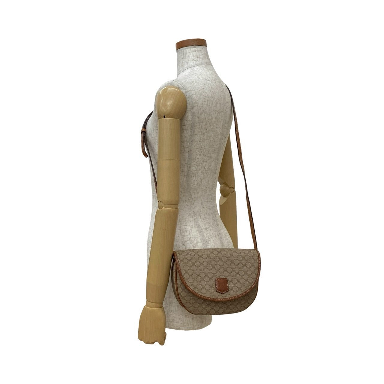 CELINE Shoulder Bag leather Brown