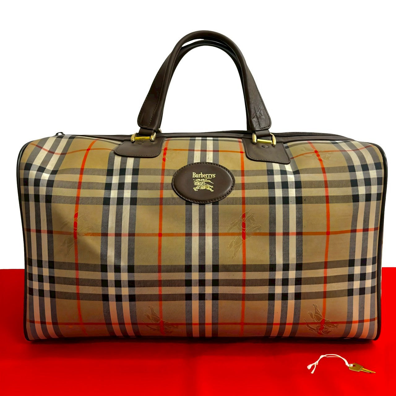 BURBERRY Boston Duffel bag canvas Brown