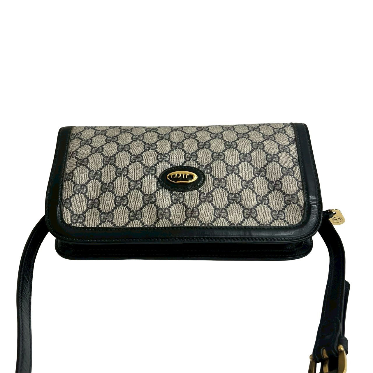 GUCCI Shoulder Bag leather Navy