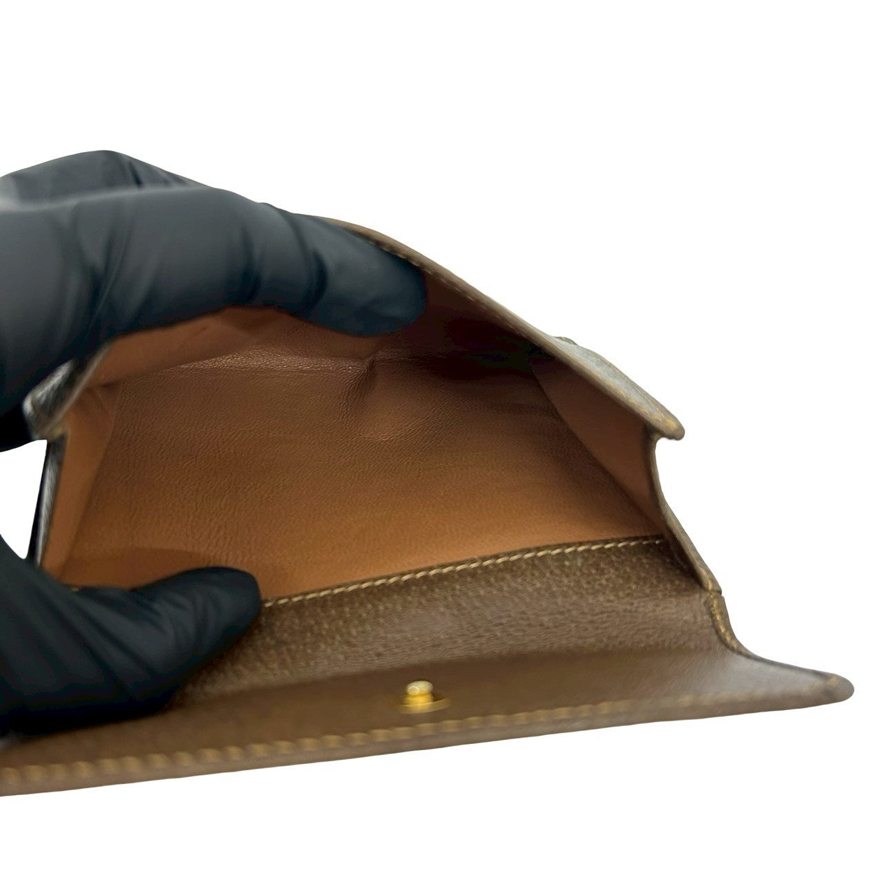 GUCCI Bifold Wallet leather Brown