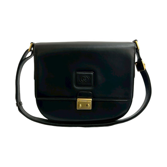 GUCCI Shoulder Bag leather black