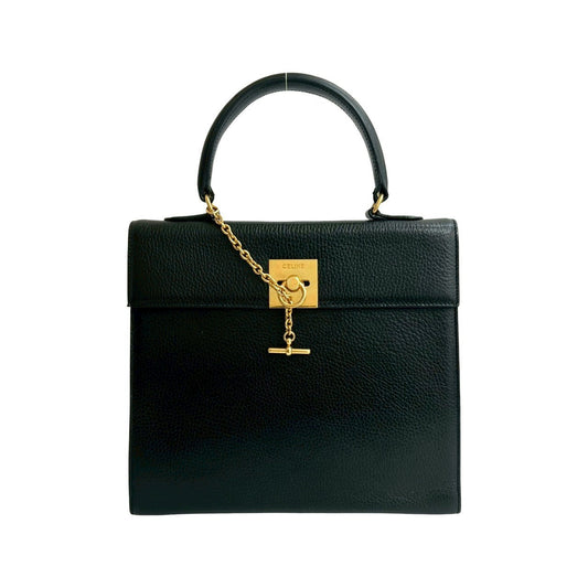 CELINE Handbag leather black