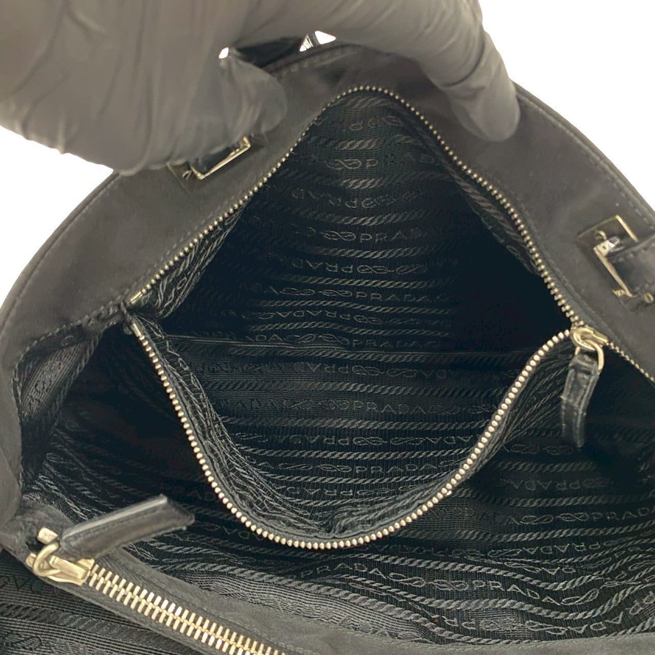 PRADA Tote Bag Nylon black