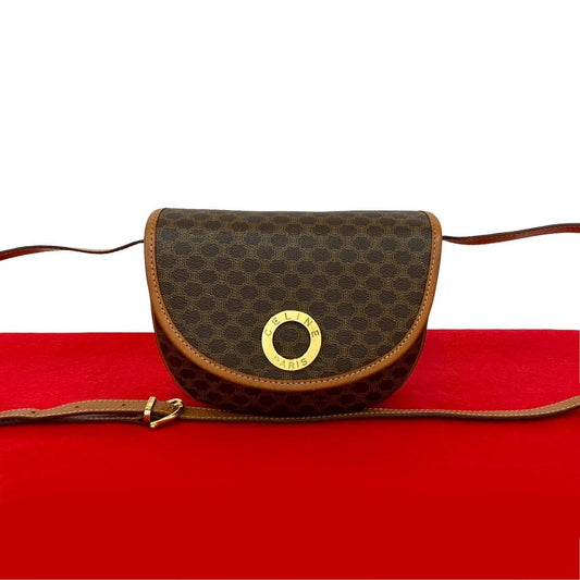 CELINE Shoulder Bag leather Brown