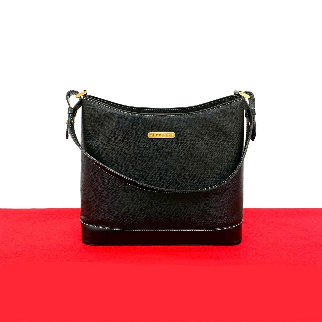 BURBERRY Shoulder Bag leather black