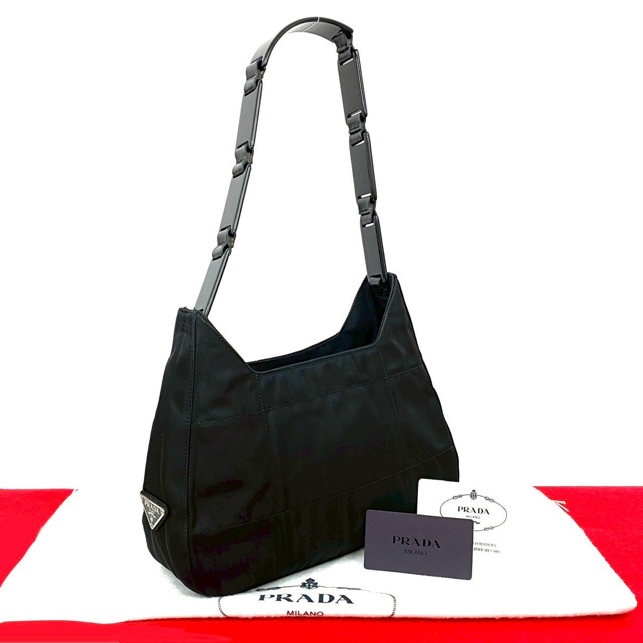 PRADA Shoulder Bag Nylon black