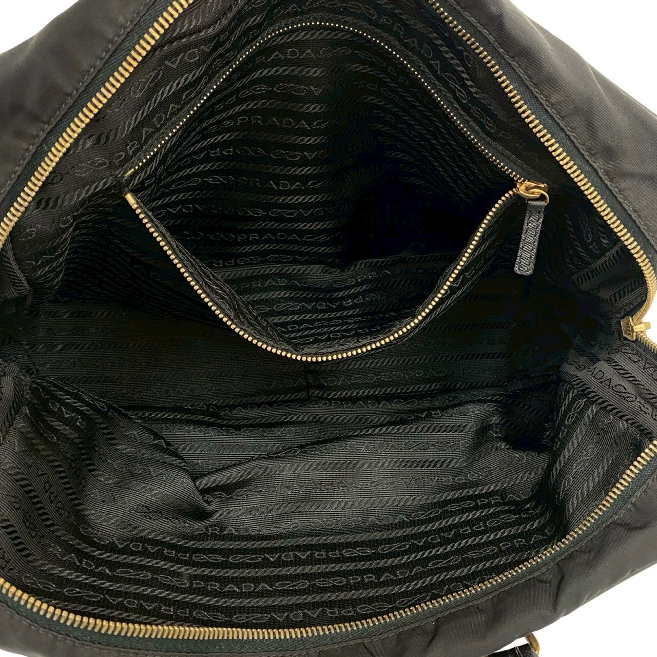 PRADA Handbag Nylon black