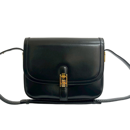 GUCCI Shoulder Bag leather black