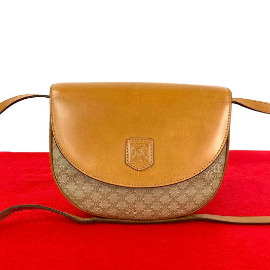 CELINE Shoulder Bag leather Brown
