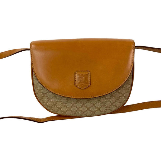 CELINE Shoulder Bag leather Brown