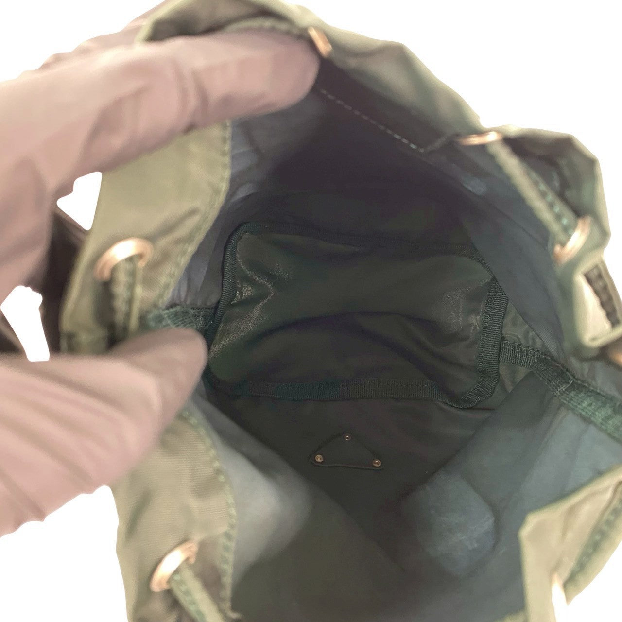 PRADA Handbag Nylon green