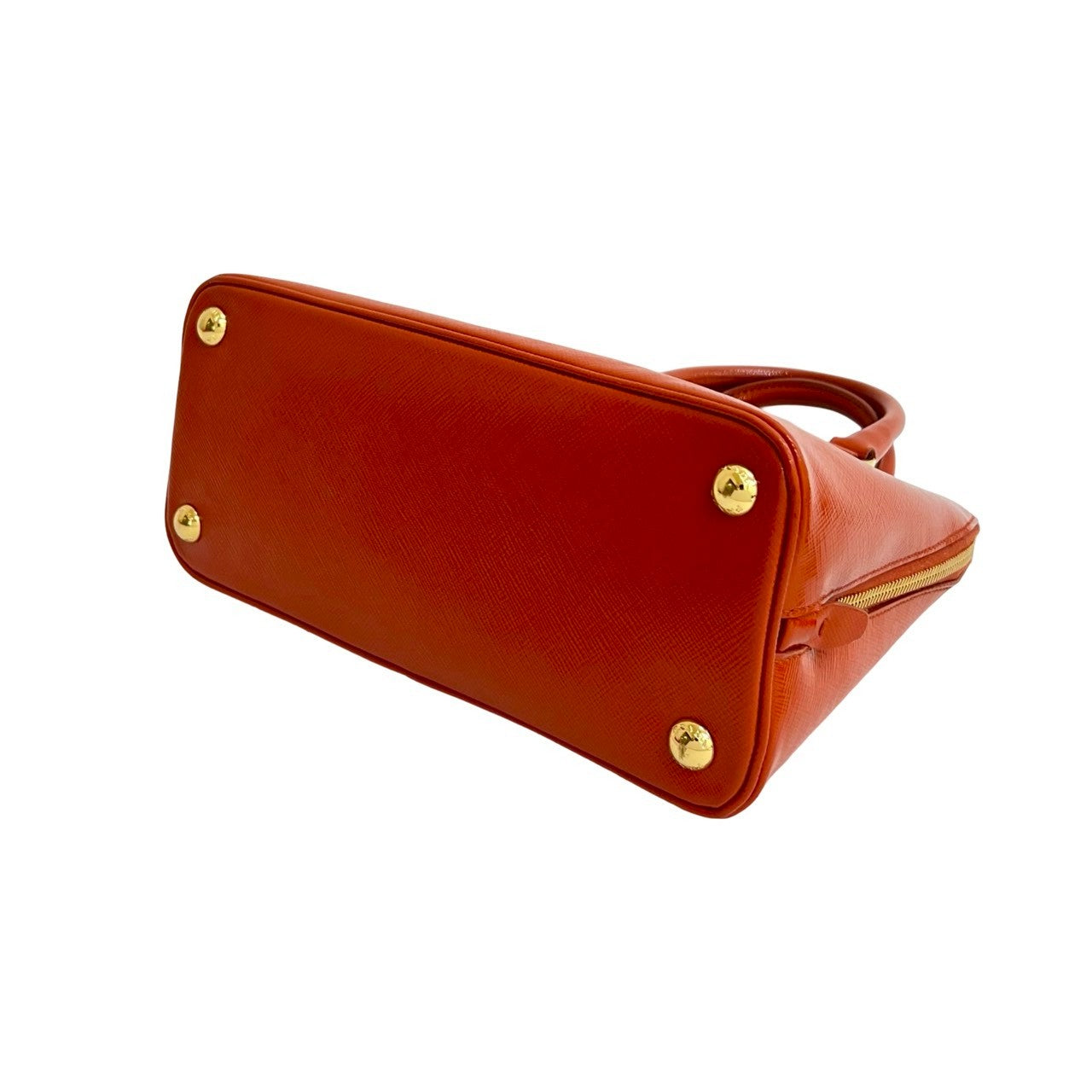 PRADA Shoulder Bag Patent leather Orange