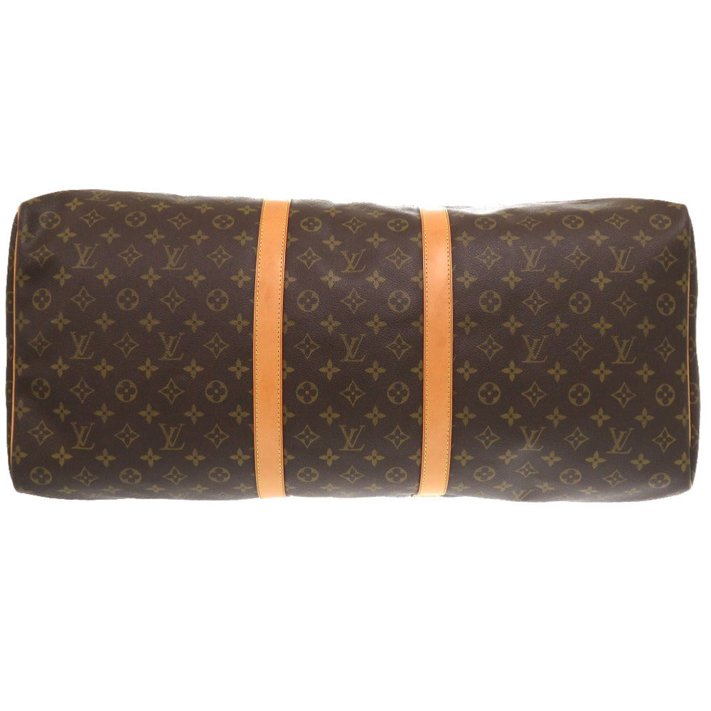 LOUIS VUITTON Boston Duffel bag M41422 Monogram canvas Brown Monogram Keepall 60 mens Used Authentic